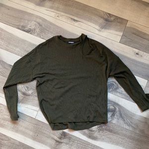 Waffle knot cutout top. Xxs